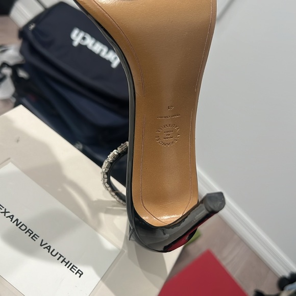 ALEXANDER VAUTHIER CARLA SANDAL VERNICE NERO - Picture 3 of 7